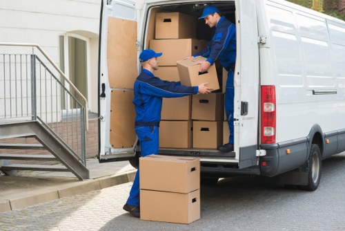 Specialist team handling piano removals in Canary Wharf