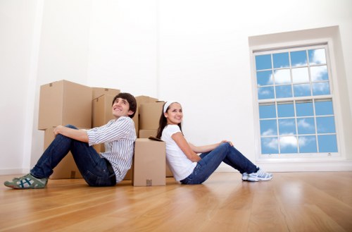 Reusable furniture and office items prepared for charity partnerships