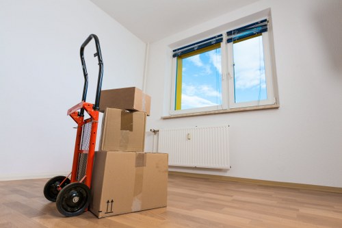 Example of a small apartment move in Canary Wharf with cubic-yard pricing
